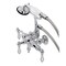 Kingston Brass CA20T1 3-3/8" Tub Wall Mount Clawfoot Tub Faucet with Hand Shower, Polished Chrome CA20T1 - alternate 1